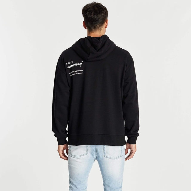 Storm Relaxed Hoodie Jet Black