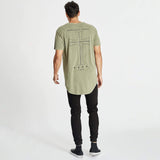 Substantial Dual Curved T-Shirt Pigment Khaki