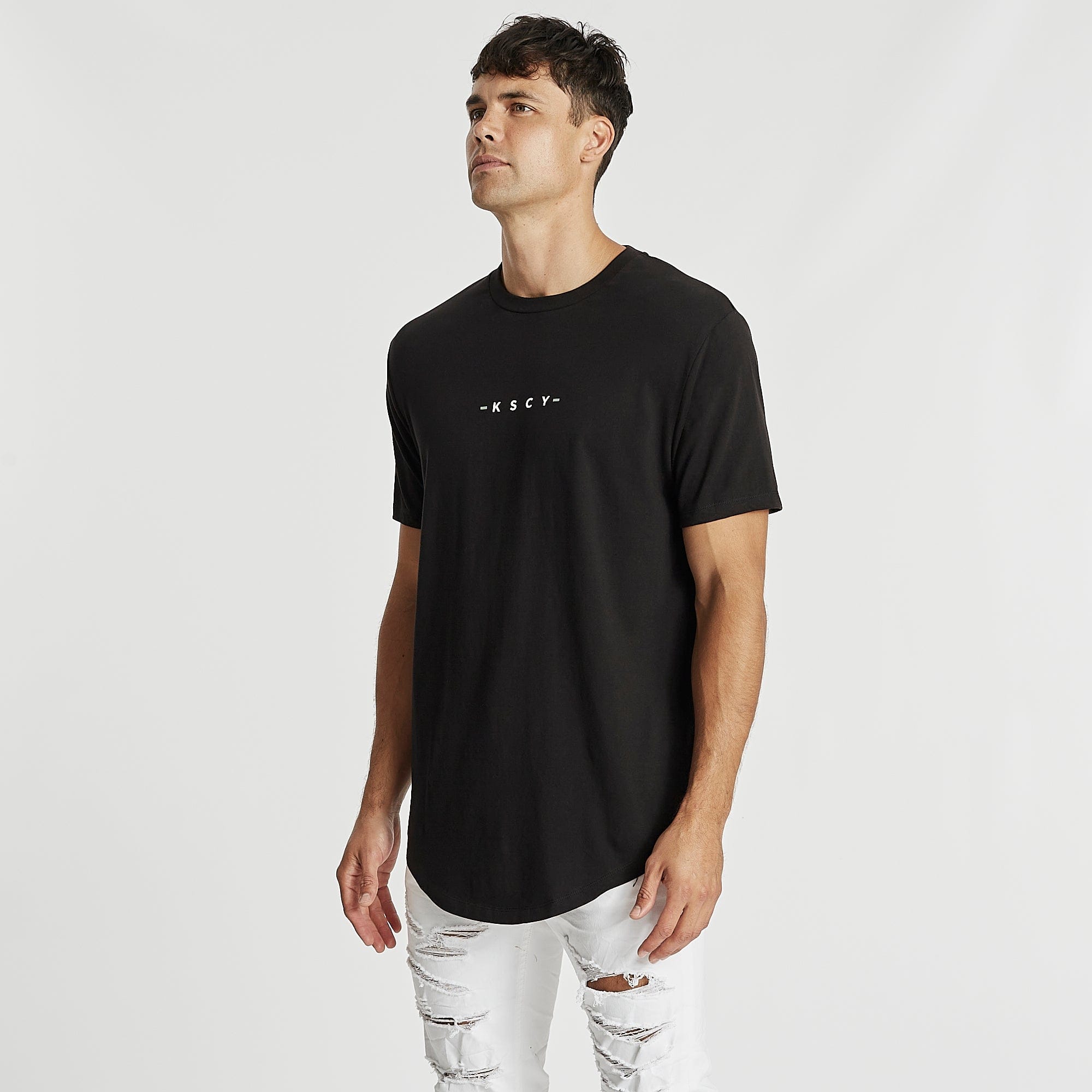 Suffocating Dual Curved T-Shirt Jet Black