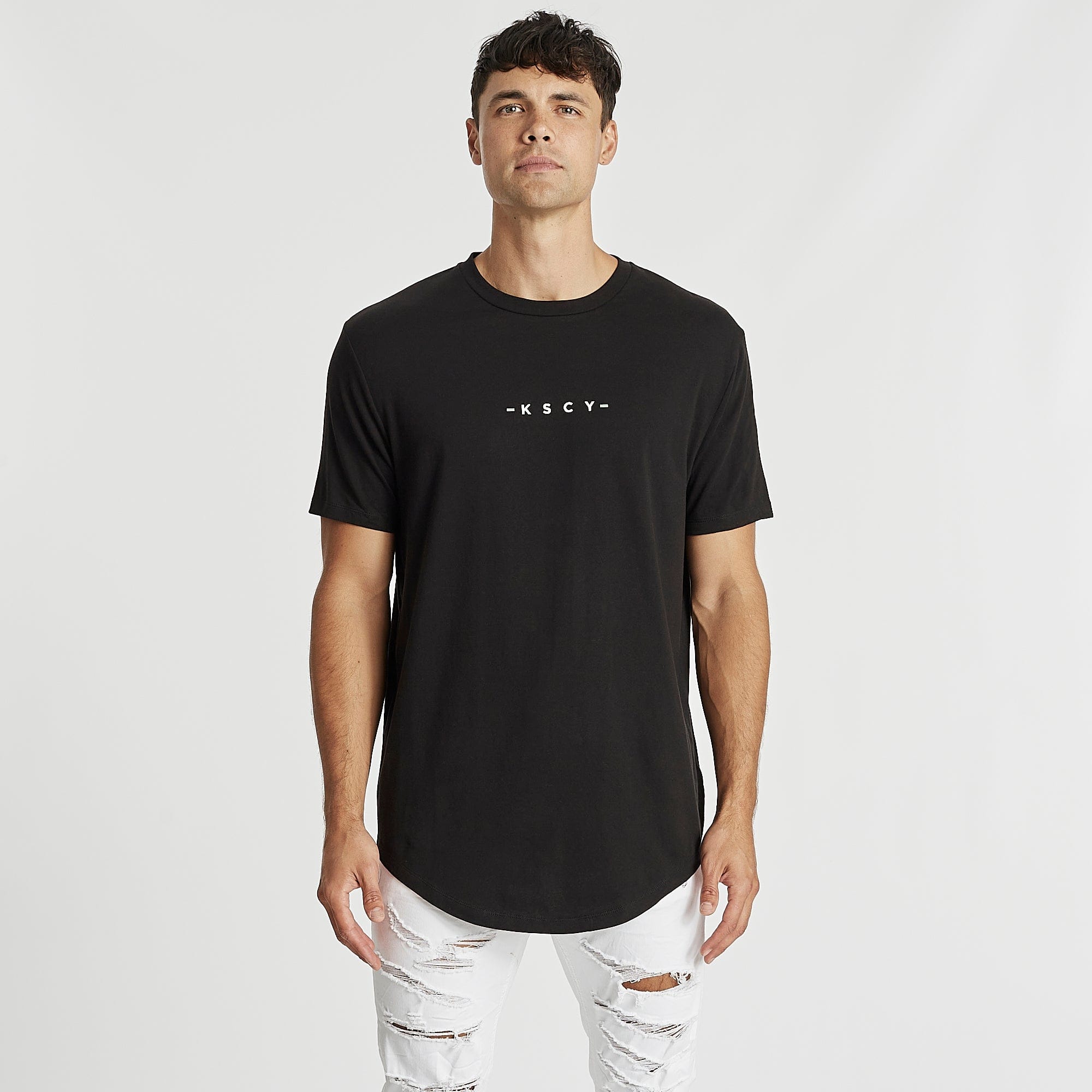 Suffocating Dual Curved T-Shirt Jet Black