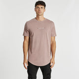 Suffocating Dual Curved T-Shirt Pigment Mauve