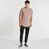 Suffocating Dual Curved T-Shirt Pigment Mauve