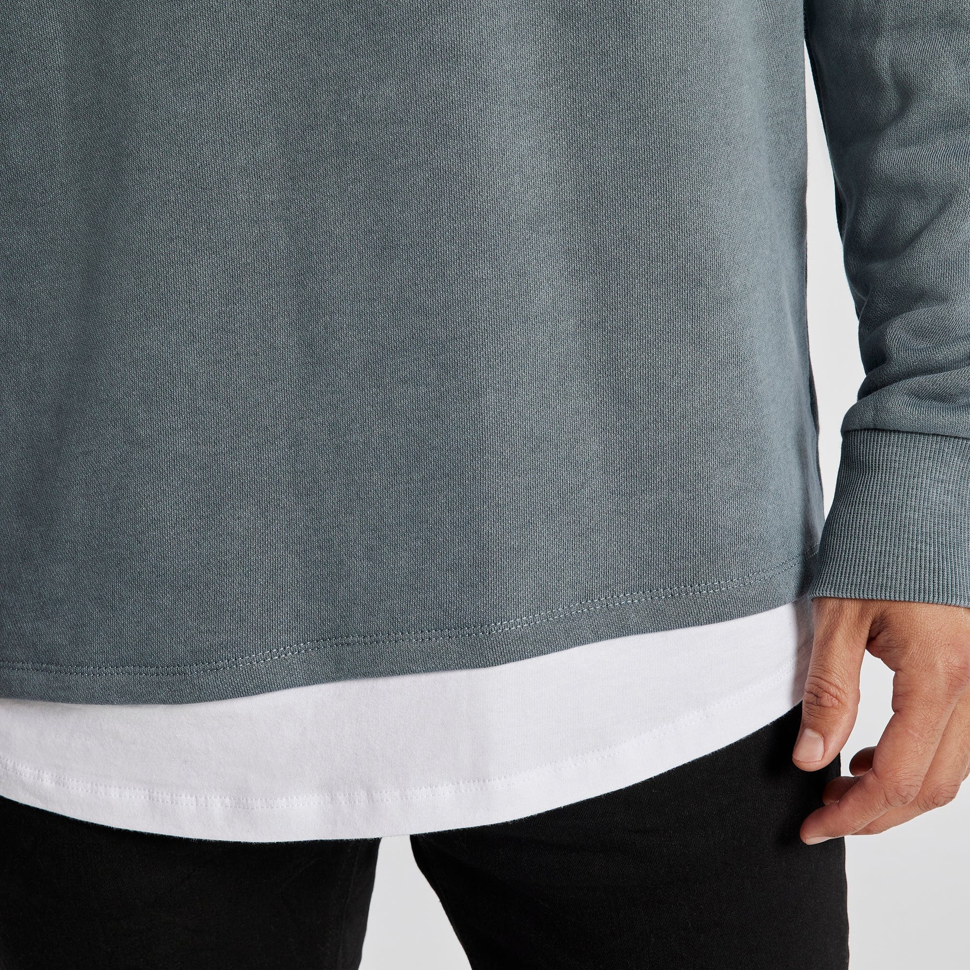 Temporary Layered Jumper Pigment Slate