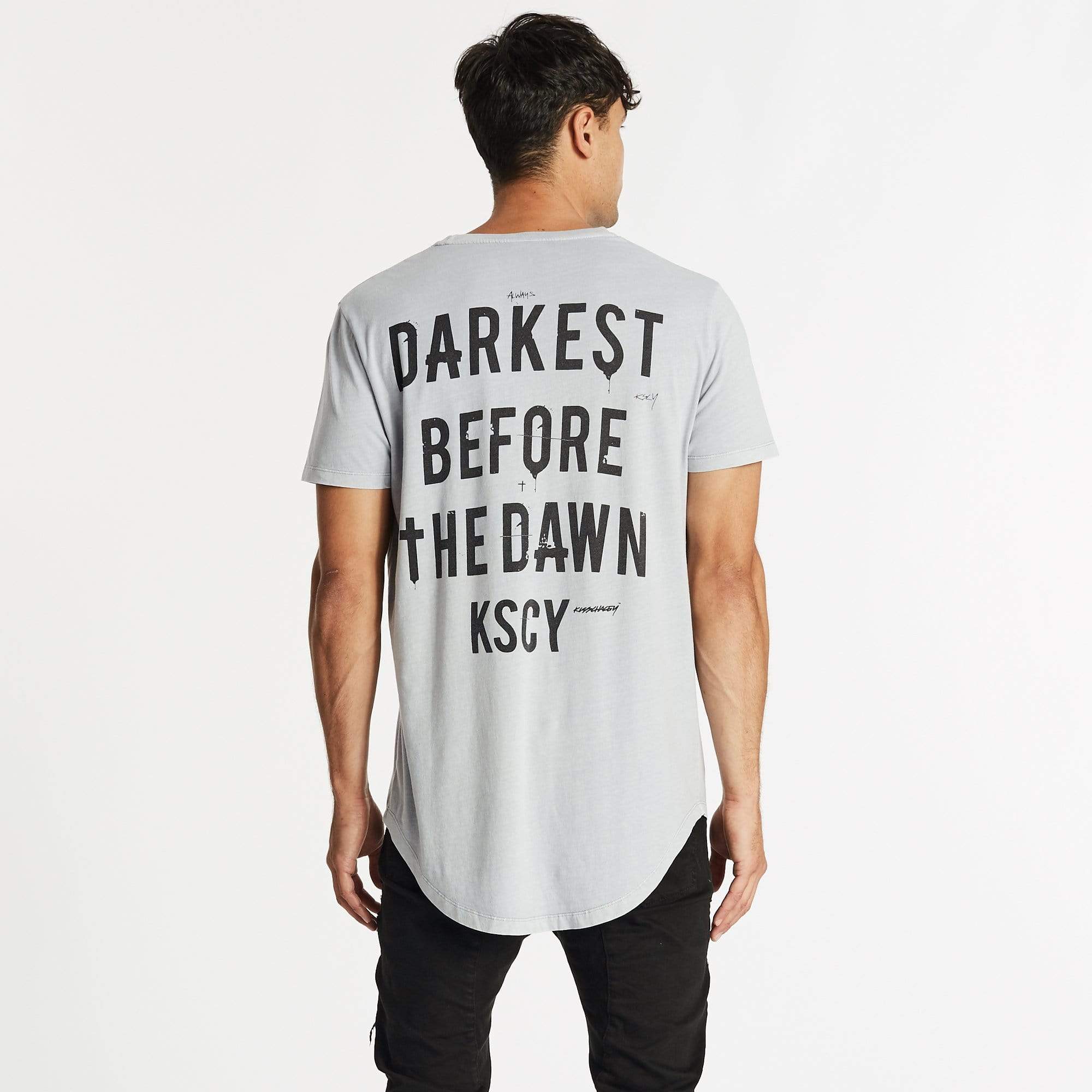 The Dawn Dual Curved T-Shirt Acid Quarry