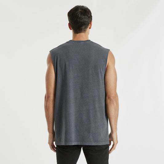 Thorn Relaxed Muscle Tee Pigment Asphalt