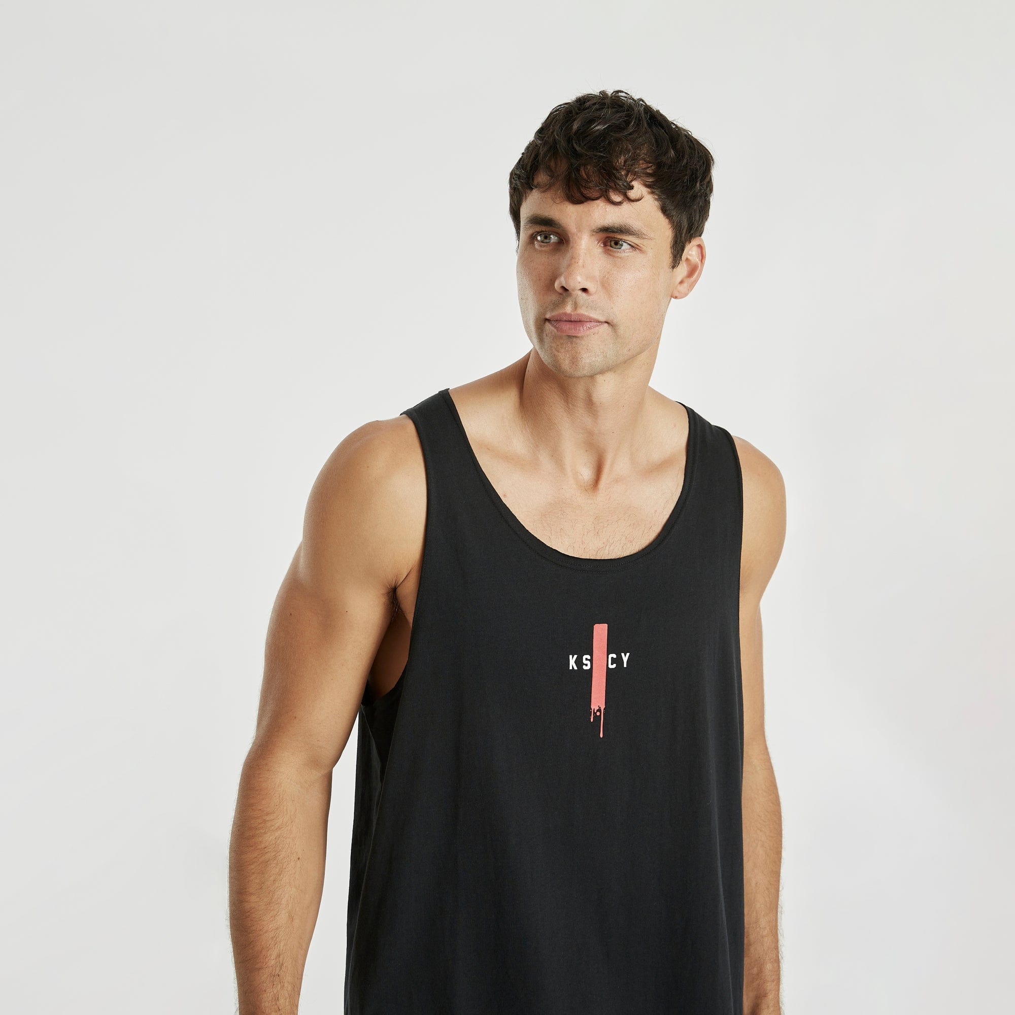 Trace Dual Curved Tank Jet Black