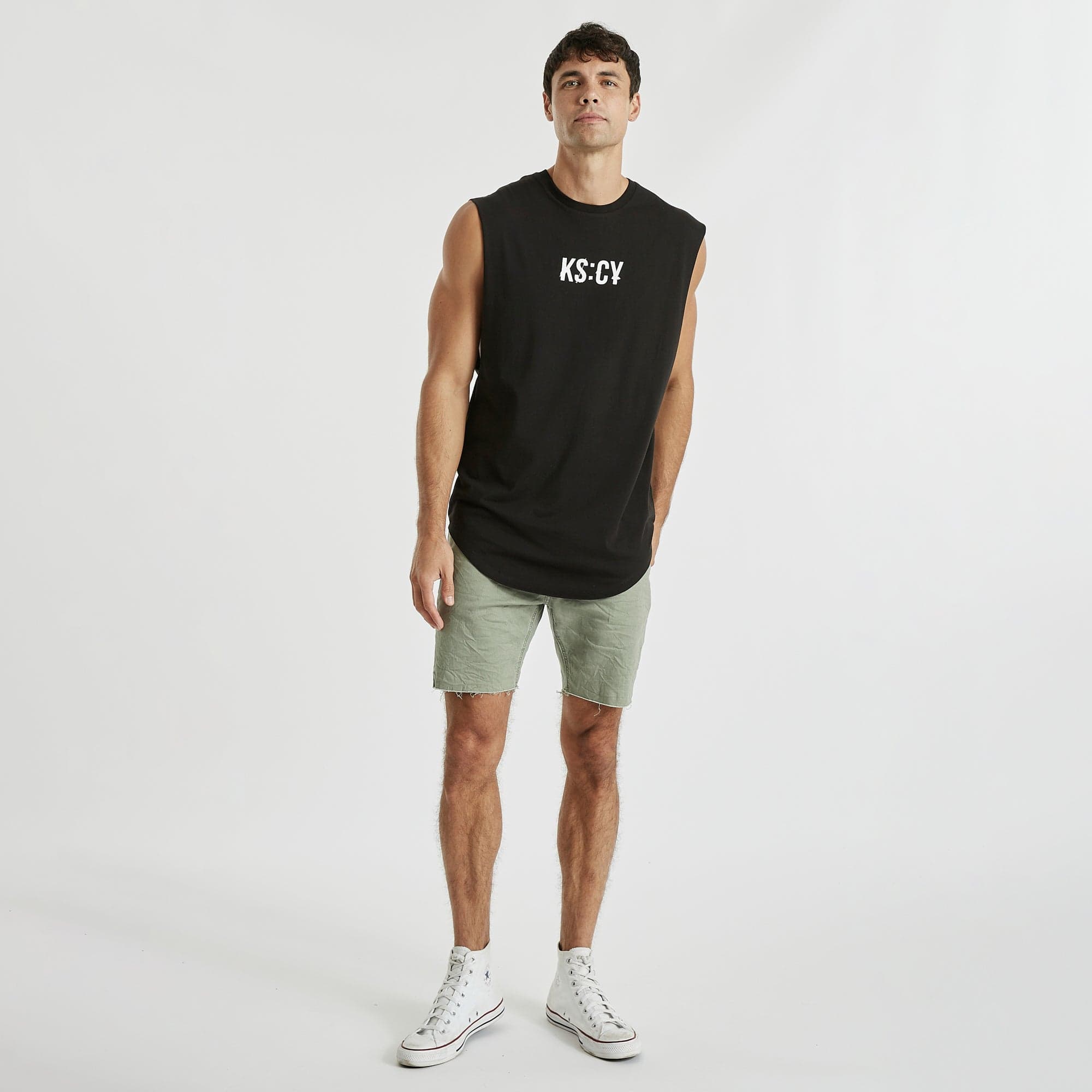Tremble Dual Curved Muscle Tee Jet Black