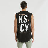 Tremble Dual Curved Muscle Tee Jet Black