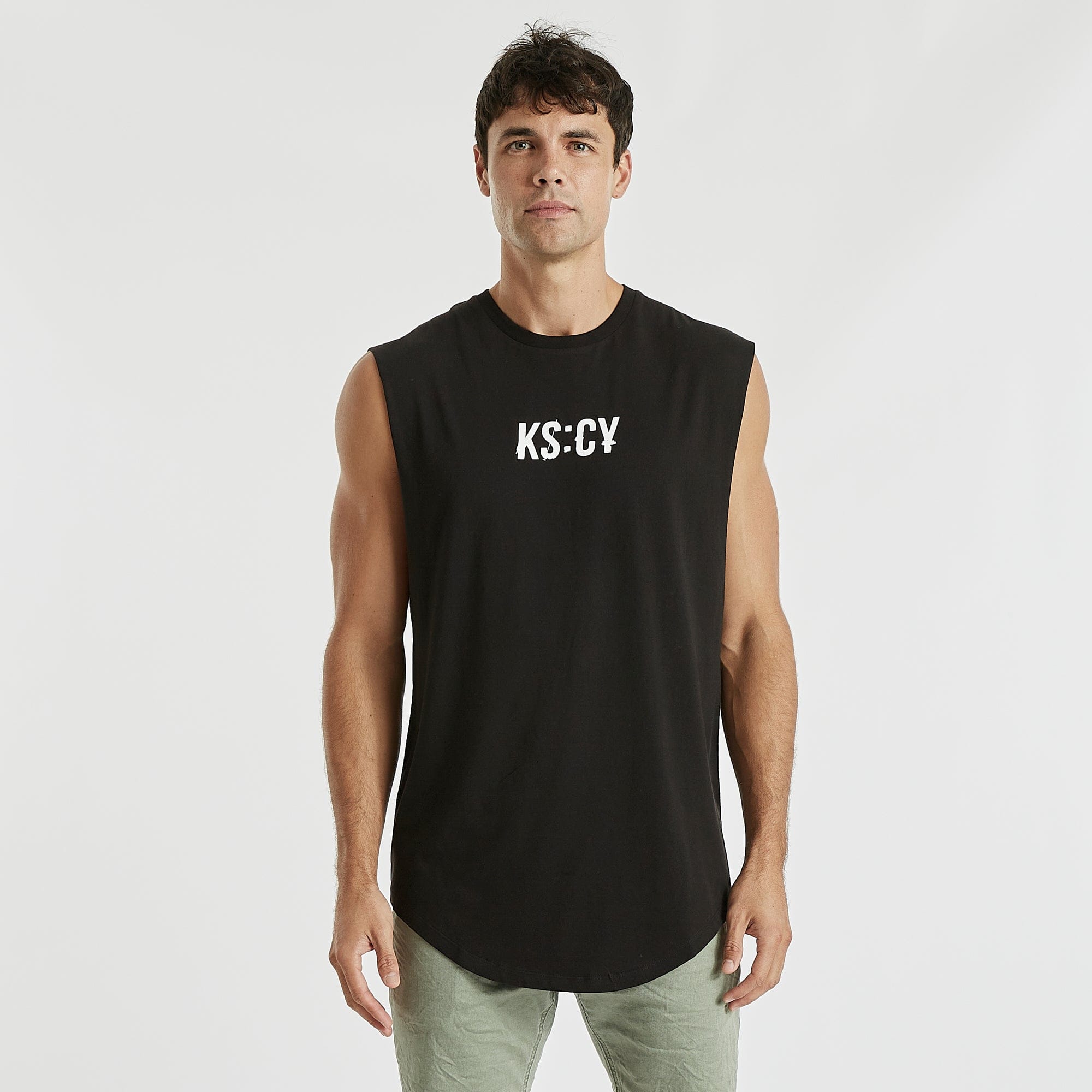 Tremble Dual Curved Muscle Tee Jet Black
