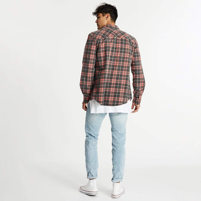 Trusted Casual Shirt Black/Red Check