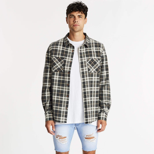 Trusted Casual Shirt Black/Sand White Check