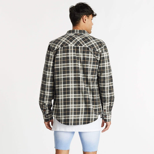 Trusted Casual Shirt Black/Sand White Check