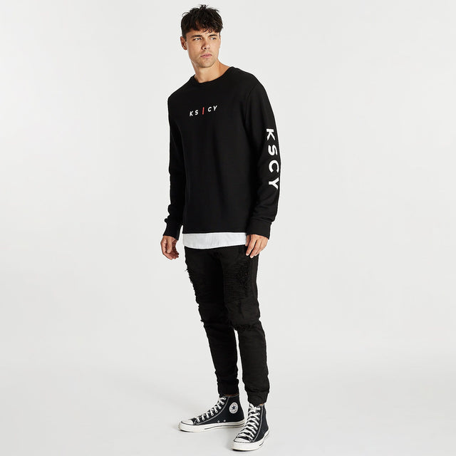 Unearthly Layered Jumper Jet Black