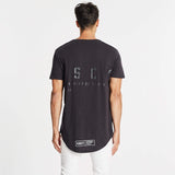 Union Dual Curved T-Shirt Jet Black