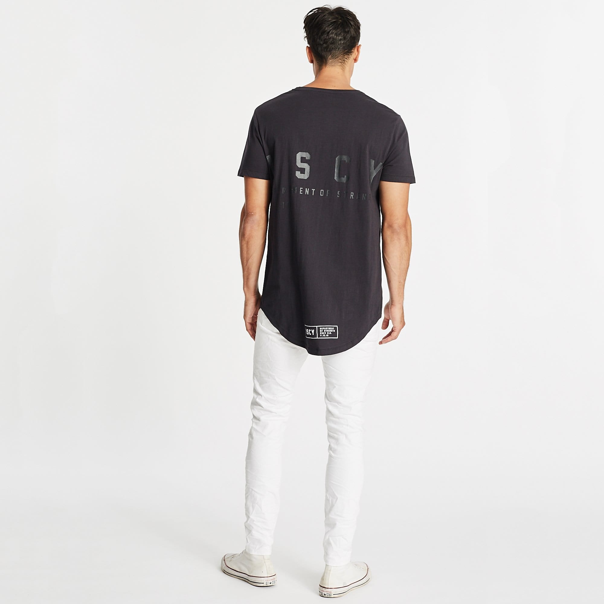 Union Dual Curved T-Shirt Jet Black