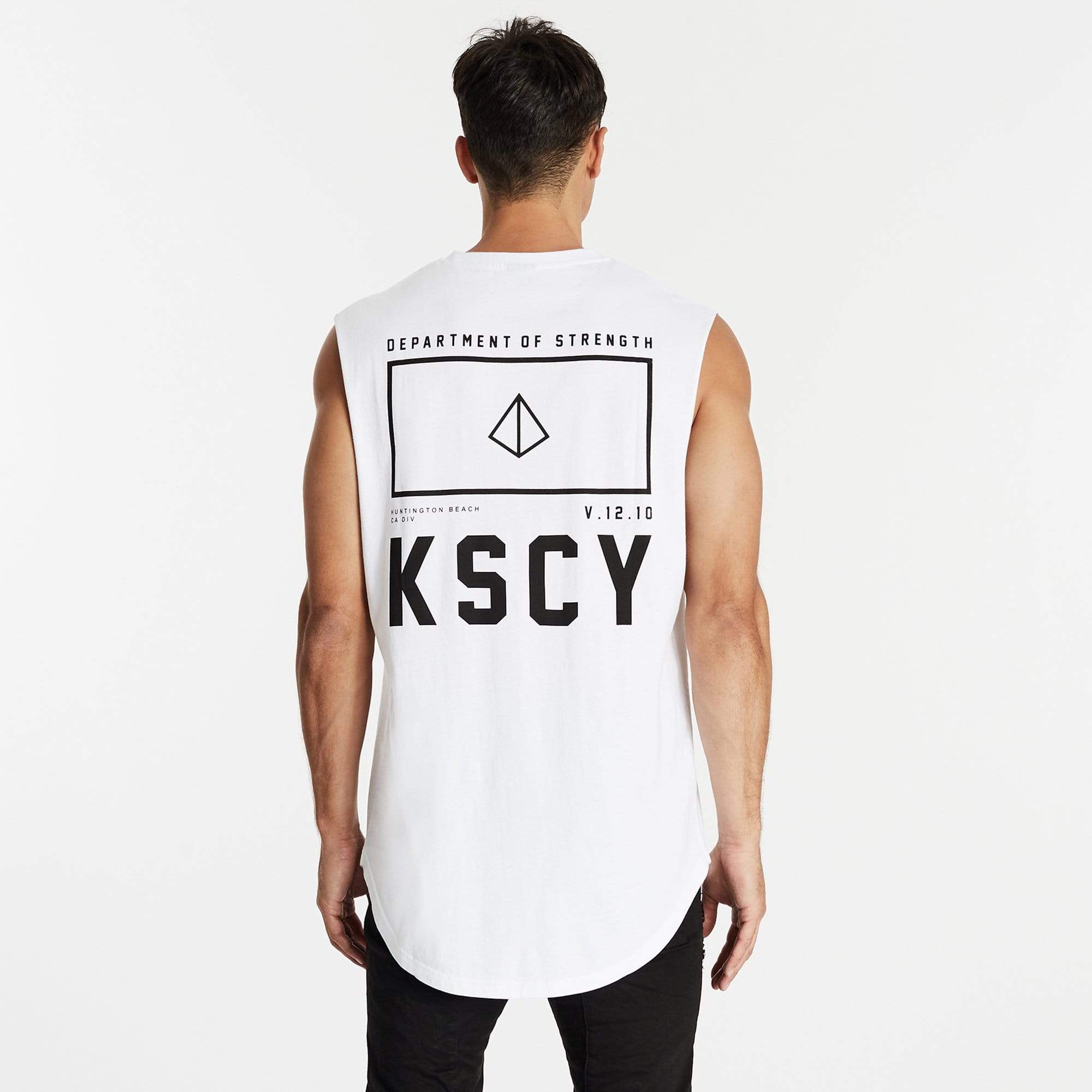 Vain Dual Curved Muscle Tee White