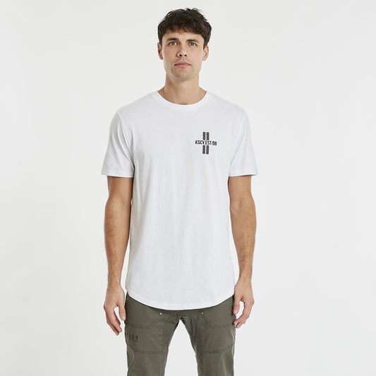 Vallejo Dual Curved T-Shirt White