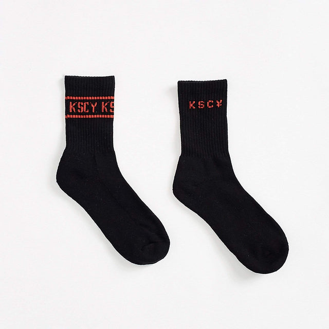 Velocity 2-Pack Mid Socks Black