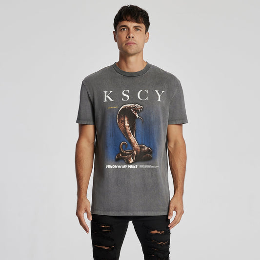 Venom Relaxed T-Shirt Mineral Asphalt