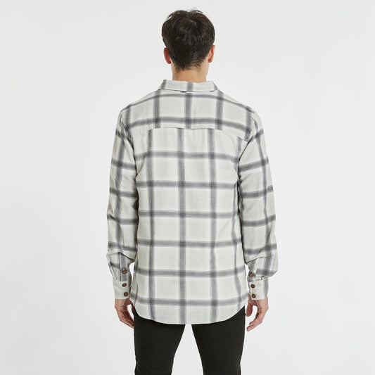 Ventura Casual Long Sleeve Shirt Asphalt/Grey Check