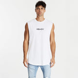Villians Dual Curved Muscle Tee White