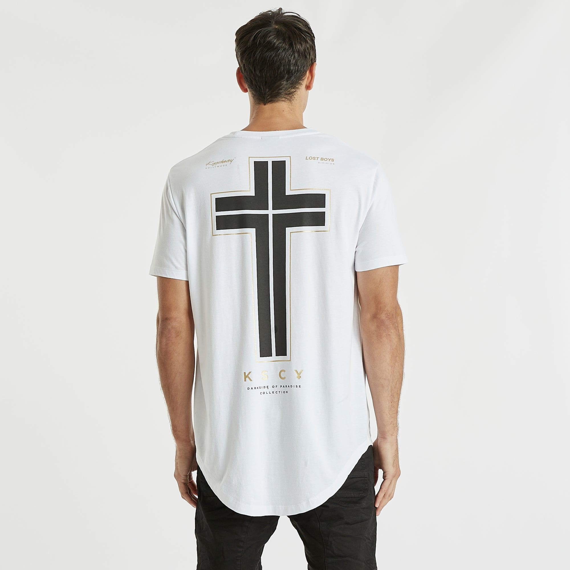 Wanted Dual Curved T-Shirt White