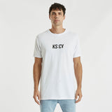 Worried Step Hem T-Shirt White