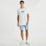 Worried Step Hem T-Shirt White