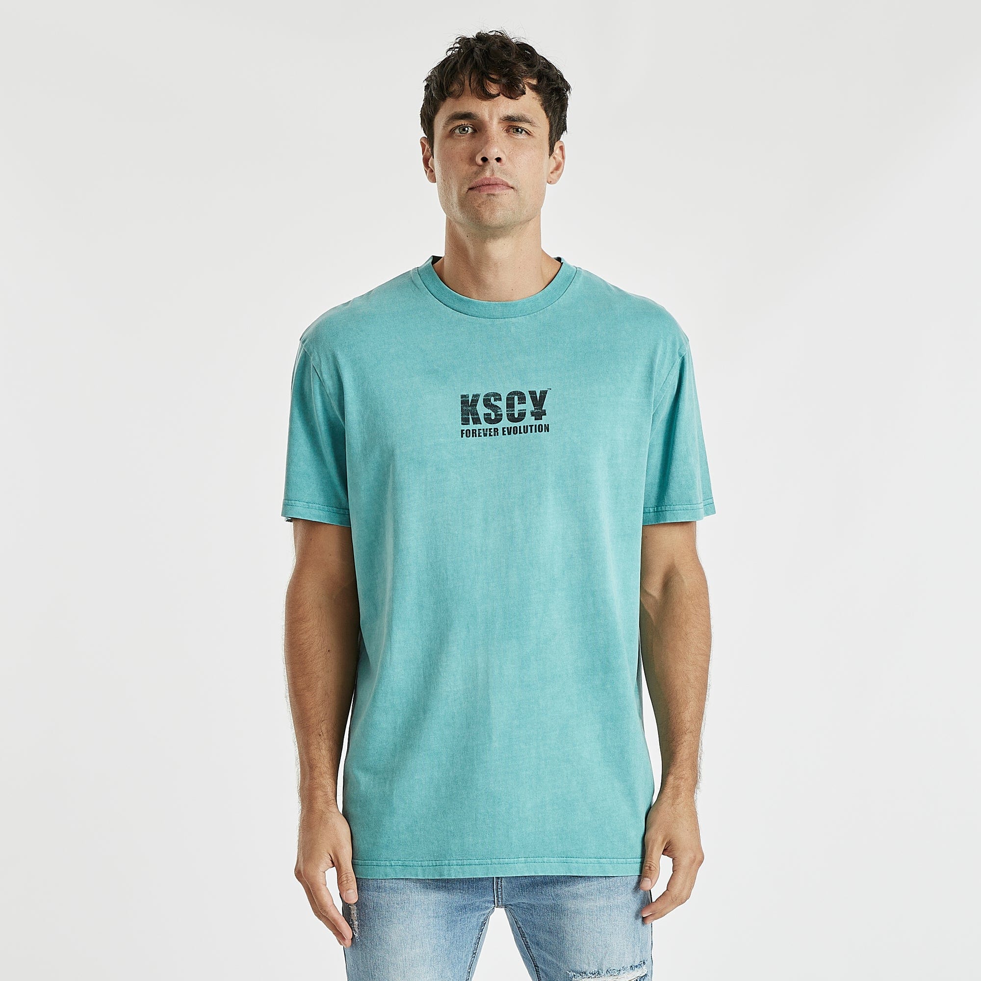 Wrath Relaxed T-Shirt Pigment Dusty Turquoise