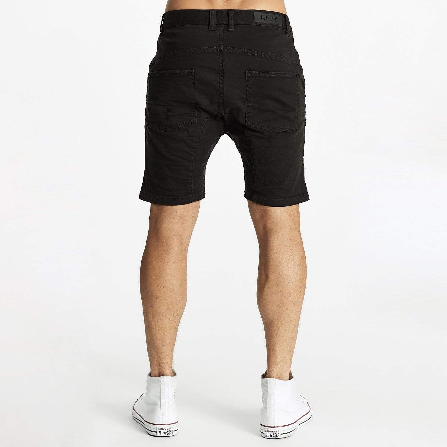 Zeppelin Short Destroyed Solid Black
