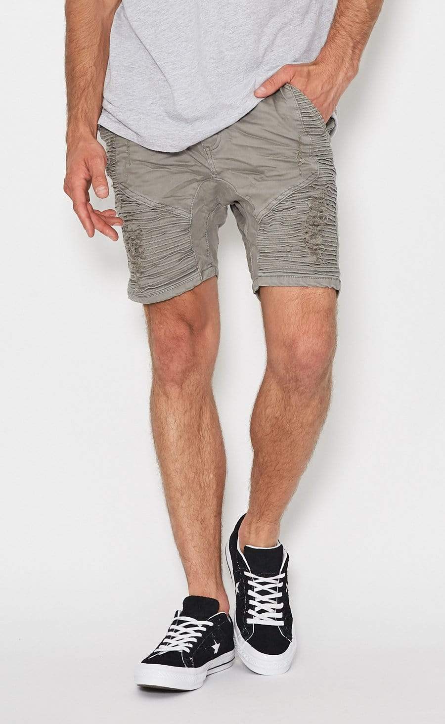 Zeppelin Short Overdyed Grey